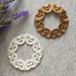 Молд ДП140 "Мереживні Рамки з Квітами"  8,5 см і 6,5  см