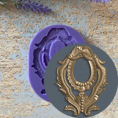 Молд ДП193 "Вінок з Квіткою" 80x60мм ― Творча майстерня ДекоПарк