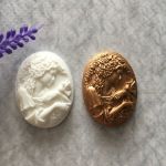 Молд А081, Камея Дама с птичкой 35*25 мм