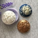 Молд А575, Камея круглая 4 см