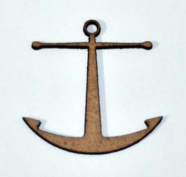 Декор 022, Якорь, 4*4 см, мдф 3 мм   ― Творча майстерня ДекоПарк
