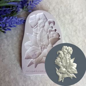  Молд ДП130 "Квітковий Букет" 9х5,5 см ― Творча майстерня ДекоПарк