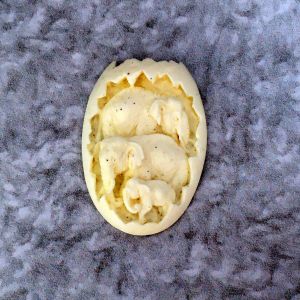 Яйцо с мамонтами, 4,5х3,1см /пд869 ― Творча майстерня ДекоПарк