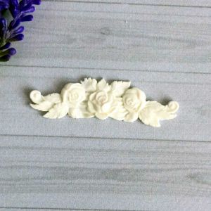 Вензель с цветами, 6х1,7см /пд887 ― Творча майстерня ДекоПарк