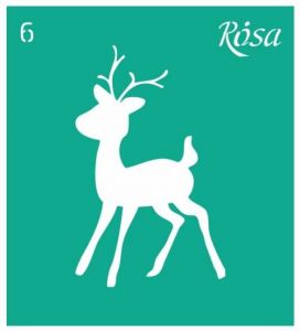 Трафарет самокл. 9х10см №6 ROSA TALENT, Оленёнок ― Творча майстерня ДекоПарк