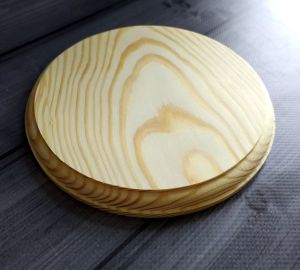Панно / накладка / шильда Круг 15 см, мат-л: сосна, с фаской ― Творча майстерня ДекоПарк