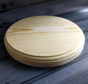 Сырная доска с фаской, мат-л: сосна, 20 см диам. ― Творча майстерня ДекоПарк