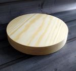 Сырная доска, мат-л: сосна, 23 см диам., сглаженный край