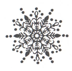 Штамп 015, Снежинка, 5х5,5 см ― Творча майстерня ДекоПарк