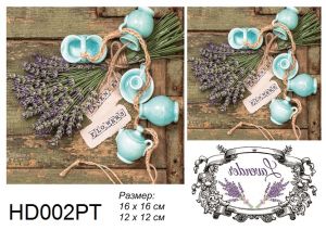  Декупажная карта А4 Hobby-decor, 55 г/м, HD002PT, Лаванда на деревянном фоне, Прованс ― Творча майстерня ДекоПарк