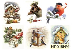 Декупажная карта А4 Hobby-decor, 55 г/м, hd018ny , Новогодняя ― Творча майстерня ДекоПарк