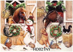 Декупажная карта А4 Hobby-decor, 55 г/м, hd021ny , Новогодняя ― Творча майстерня ДекоПарк