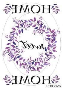 Декупажная карта А4 Hobby-decor, 55 г/м, HD030VG, Винтажная фоновая карта, "Дом, милый дом" / Home sweet home, зеркальная ― Творча майстерня ДекоПарк