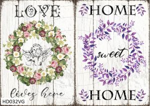 Декупажная карта А4 Hobby-decor, 55 г/м, HD032VG, Винтажныая фоновая карта ― Творча майстерня ДекоПарк