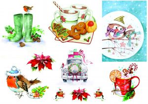 Декупажная карта А4 Hobby-decor, 55 г/м, hd047ny , Новогодняя  ― Творча майстерня ДекоПарк