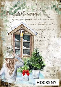 Декупажная карта А4 Hobby-decor, 55 г/м, hd085ny , Новогодняя  ― Творча майстерня ДекоПарк