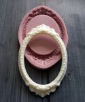 Молд А050, Овальная рамка 8,5х5,7 см