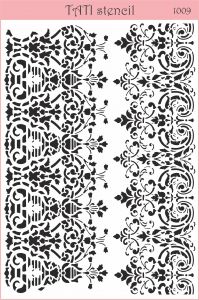 Трафарет "Tati stencil" 1009, А4, бордюры ― Творча майстерня ДекоПарк