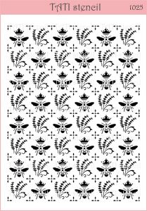 Трафарет "Tati stencil" 1025, А4, фоновый ― Творча майстерня ДекоПарк
