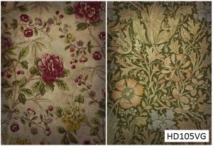 Декупажная карта А4 Hobby-decor, 55 г/м, HD105VG, Винтажная фоновая карта, Цветочный орнамент, цветы, пионы ― Творча майстерня ДекоПарк