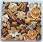Салфетка 124, Фоновая, Конфеты, печенье, НГ