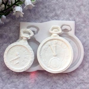 Молд А542, Часы карманные 5,5х4,2 см и 5х3,4 см ― Творча майстерня ДекоПарк