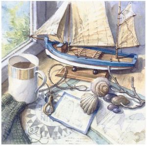 Cалфетка 979, Морское настроение, 33*33 см, 17,5 г/м2, ti-flair  ― Творча майстерня ДекоПарк