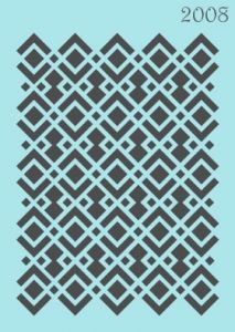 Объёмный трафарет "Tati stencil" 2008, А5, Фоновый ― Творча майстерня ДекоПарк