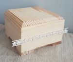 Кружево полимерное гнущееся 033, Узор с розами, 14,5х1 см/ кпг033