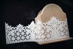 Кружево полимерное гнущееся 086, Ришелье, 37х8,7 см /кпг086 ― Творча майстерня ДекоПарк