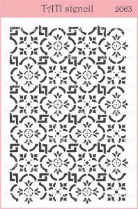 Трафарет "Tati stencil" 2063, фоновый ― Творча майстерня ДекоПарк