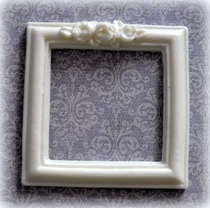 Рамка Квадратная под ФОТО, модельный пластик.Внутр.размер 55х55мм ― Творча майстерня ДекоПарк
