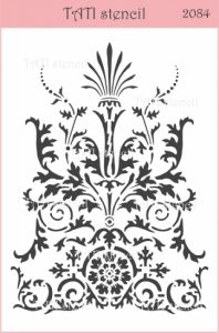 Трафарет "Tati stencil" 2084, Цветочный орнамент, фоновый ― Творча майстерня ДекоПарк