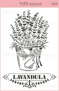 Трафарет "Tati stencil" 2101, А5, Лаванда ― Творча майстерня ДекоПарк