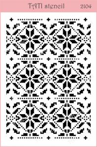 Трафарет "Tati stencil" 2104, А5, фоновый ― Творча майстерня ДекоПарк