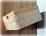 Кружево полимерное гнущееся 081, Олени, 24,5х5,7 см /кпг081