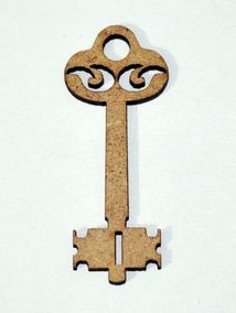 Декор 023,  Ключик, 5 см,  мдф 3 мм ― Творча майстерня ДекоПарк