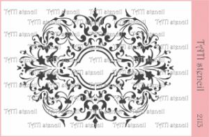  Трафарет "Tati stencil" 2113, А5, Рамка ажурная, орнамент ― Творча майстерня ДекоПарк