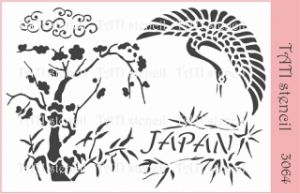 Трафарет "Tati stencil" 3064, Япония / Japan ― Творча майстерня ДекоПарк