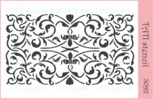 Трафарет "Tati stencil" 3092, фоновый ― Творча майстерня ДекоПарк