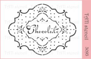 Трафарет "Tati stencil" 3093, Шоколад ― Творча майстерня ДекоПарк
