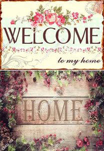 Декупажная карта 3108, на ключницы, винтаж, welcome, home ― Творча майстерня ДекоПарк