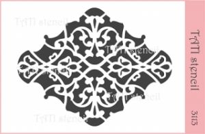 Трафарет "Tati stencil" 3113, центр ― Творча майстерня ДекоПарк