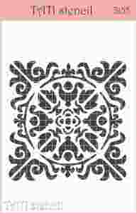 Трафарет гибкий TATI stencil 3155, Плитка  ― Творча майстерня ДекоПарк