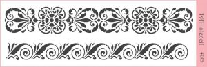 Трафарет "Tati stencil" 4015, бордюры ― Творча майстерня ДекоПарк
