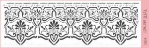 Трафарет "Tati stencil" 4021, бордюры, кружево ― Творча майстерня ДекоПарк