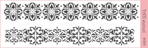 Трафарет "Tati stencil" 4024, бордюры, канты, кружево ― Творча майстерня ДекоПарк