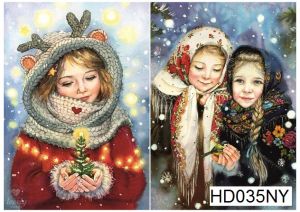 Декупажная карта А4 Hobby-decor, 55 г/м, HD035NY, Новогодняя ― Творча майстерня ДекоПарк