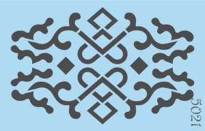 Объёмный трафарет "Tati stencil", 5021, Центр, орнамент ― Творча майстерня ДекоПарк