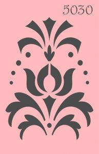 Трафарет "Tati stencil" 5030, цветочный орнамент ― Творча майстерня ДекоПарк